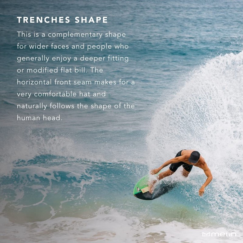 melin Trenches Icon Hydro, Heather Grey, Men's Performance Snapback Hats,