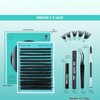 RoseFlower DIY Lash Extension Kit, 168pcs 8-16mm D Curl Fluffy