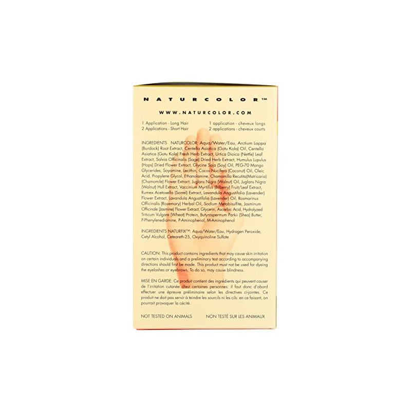 Tinte para cabello Naturcolor 5C, castaño claro Twinberry, 4 onzas