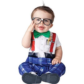 InCharacter Baby Boy's Nursery Nerd Costume, White/Blue, Large