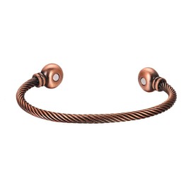 Svadia Magnetic Twist Copper Bracelet for Men & Women - Adjustable Pure Copper Bracelet with Stylish Design - Unisex Gift Ready