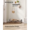 SONGMICS Shoe Rack, Shoe Rack, 1 Tier Metal Shelf, Adjustable