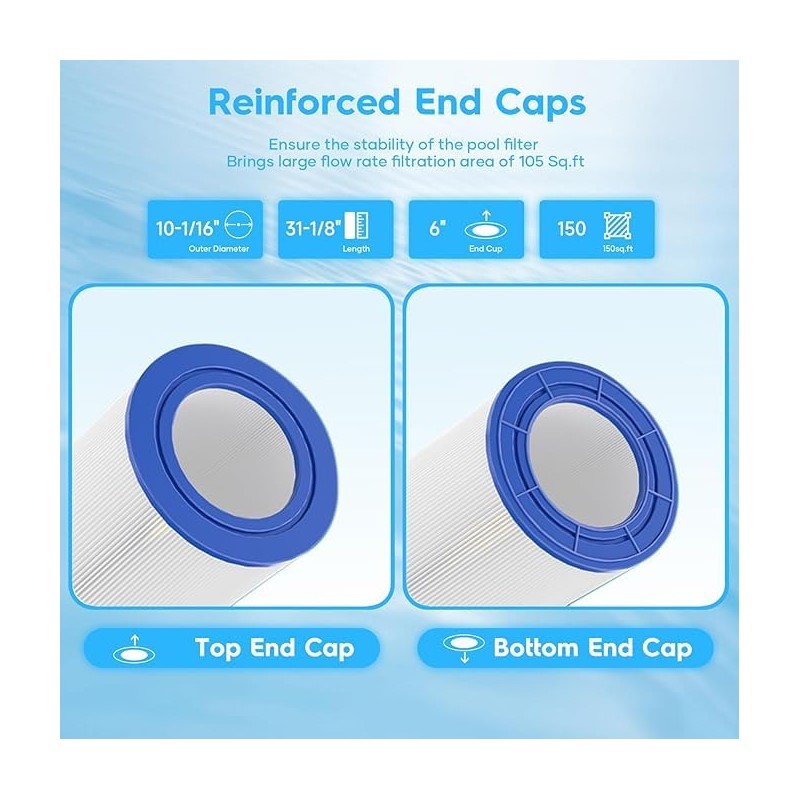 R173217 Pool Filter Cartridge Replacement for Pentair CC200,C-9419,PAP200,FC-0688,200 Sq.ft,1Pack