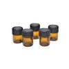 AFMNQZ 50Pack Set 1ML Amber Glass Bottle with Orifice Reducer