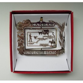 Nations Treasures Kansas Christmas Ornament State Souvenir Gift