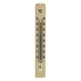 TFA 12.3008.08 Indoor and Outdoor Thermometer, Plastic, Brown