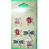 6) 1"-1-3/8" TRENAS TRINKETS BUGS DRAGONFLY CERAMIC 2-HOLE NOVELTY BUTTONS-J967