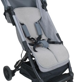 baby idea Universal Pram Cover Summer Air Mesh 3D with Breathable, Refreshing and Antibacterial Seat Cover Made in Italy White