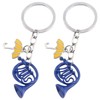 2 Pieces Horn Shaped Keychains, Retro Keychains, Decorative Metal Pendants,