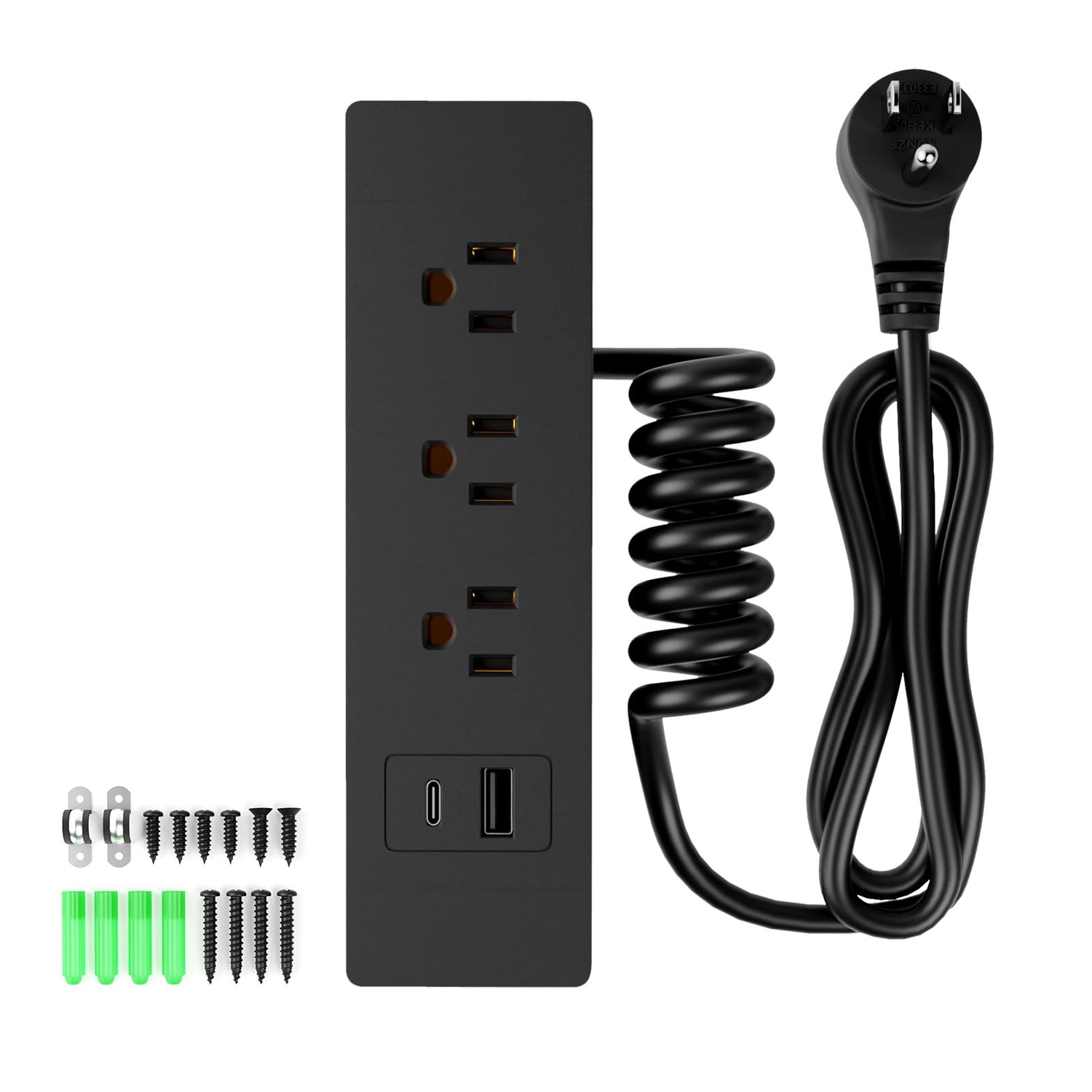 Drawer Outlet Kit, Recessed Furniture Power Strip, PD 20W Fast Charging ...