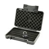Passatore Black Acrylic Travel Humidor with Hygrometer for 5 Cigars