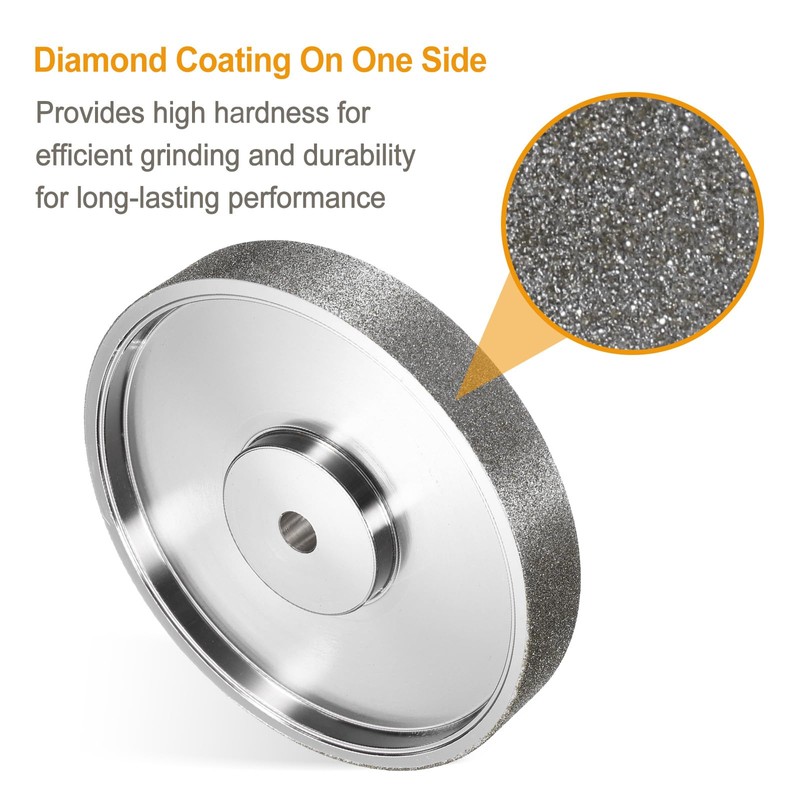 HARFINGTON Diamond Lapidary Wheel 6 Inch x 1 Inch with