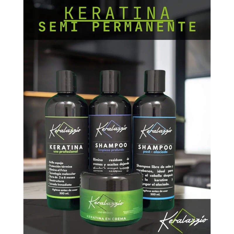 Keratina Premium Uso Profesional + Kit Post Alaciado