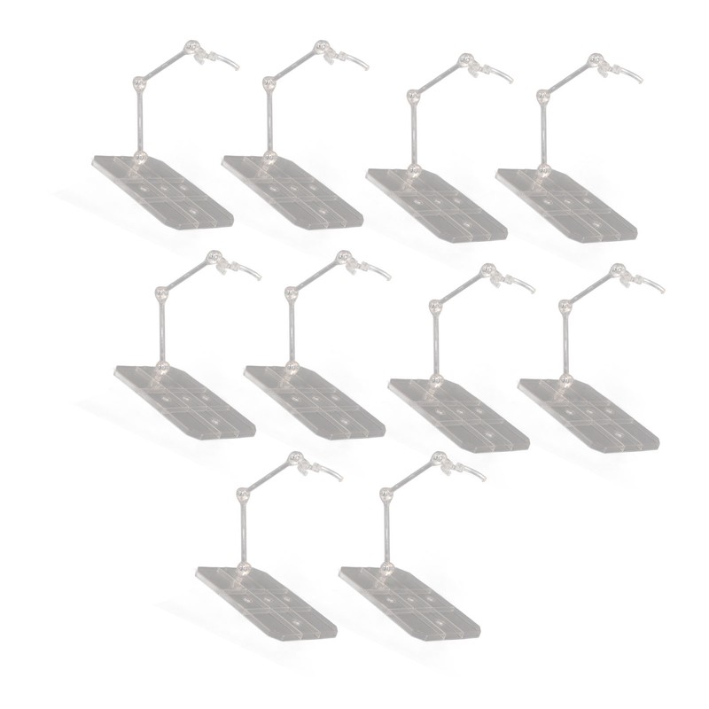 10 Sets Action Figure Stand Transparent Acrylic Anime Figure Display