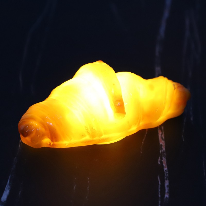 Bread Light Simulation Novelty Decorative Bedroom Bedside Battery LED Night