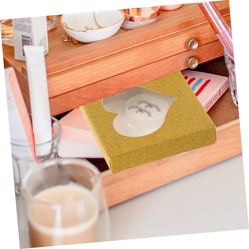 MERRYHAPY 50pcs Eyelash Packaging Drawer Type Lash Organizer Paper Case