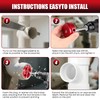 PVC Pipe Reamer Kit, Plastic Pipe Fitting Reamer Tool for