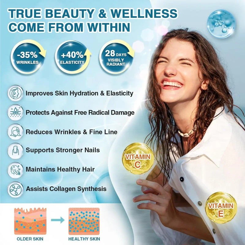 Colageno Hidrolizado Marino Vitamina Probioticos Sabor