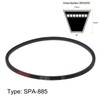 sourcing map SPA885 V-Belt Drive Belt 885 mm Pitch Length