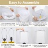 White Lamp Shades Set of 2, 10.5" x 10"x 13"