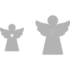 Rayher 50261000 Guardian Angel Cutting Dies Set of 2 4.5 - 6.5 cm x 4 - 5.7 cm for Card Making, Scrapbooking and Much More Embossing Stencils