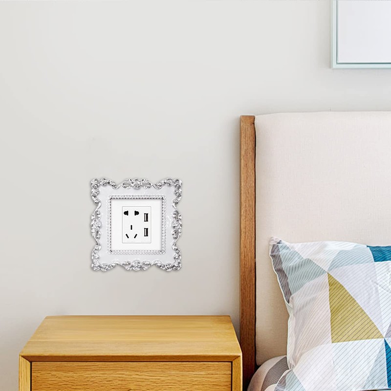 Zliger 4pcs Light Switch Sticker Plastic Light Switch Sticker Light