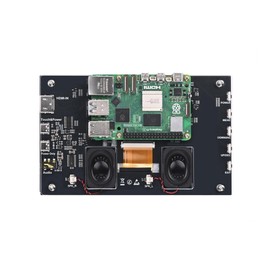 7 inch TFT Capacitive Touchscreen HDMI Display, 1024 x 600 Resolution, Designed for Raspberry Pi, Jetson Nano, Windows, 5-Point Touch, Stereo Speakers, Audio Jack, OSD Control