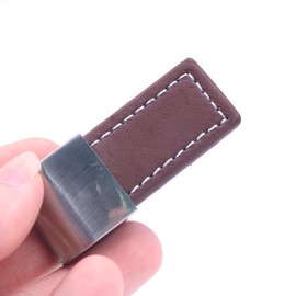 Alnicov 6pcs Furniture Hardware Single Hole Pulls Cabinet Drawer Handle Door Cupboard Handles Wardrobe Knobs Kitchen Metal Leather Handle Pull