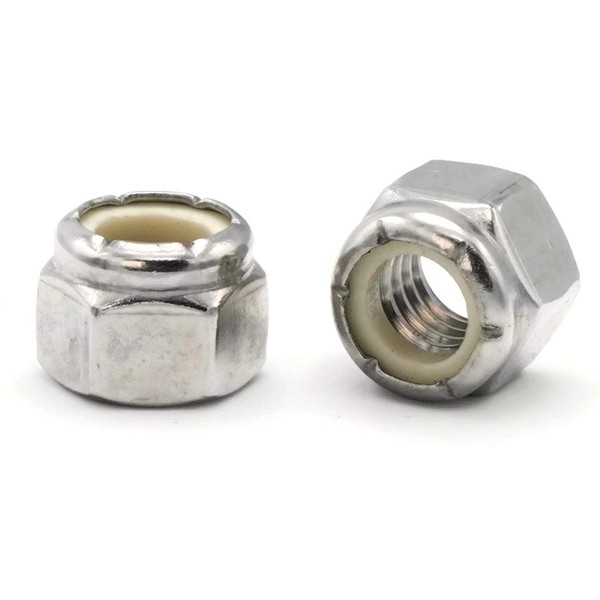 Nylon Lock Nuts Nylock A2 Stainless Steel - 8M x