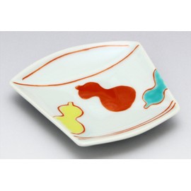 Arita Ware 99322 Tokunaga Pottery Soba Soba Boar Mouth, Bean Plate, Nishikyo