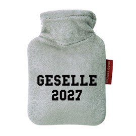 Huuraa Taschenwärmer Geselle 2027 Ausbildung Geschenk 0,2 Liter Grey Mini Veloursbezug Geselle 2027 Geschenkidee