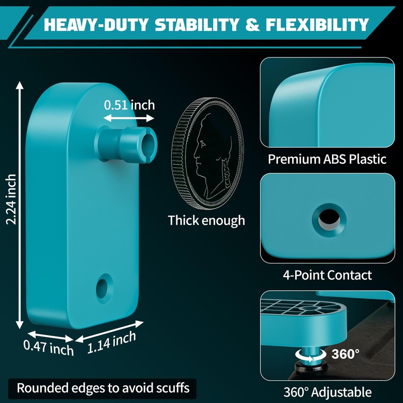 Charger Mount Holder for Makita DC18RC DC18RD DC18RA DC18RF DC18SC