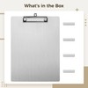 Stainless Steel Clipboard, Magnetic Whiteboard for Fridge, 1mm Thick, A4