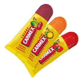 Carmex CARMEX Minis Lip Balm Tube Trio Pack, SPF15 (Cherry, Strawberry & Pineapple Mint) Soothes, relieves, and moisturises for soft, healthy-looking lips