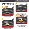 2PCS Egg Rings & Egg Mold - Non-Stick Round Egg