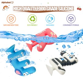 Suction Bath Toy for Toddler, 26PCS Animal Alphabet, Montessori Sensory Toy Gift for Kids Aged 3-12, Educational Spelling for Autism/ADD/ADHD
