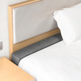 DEEPSHARK Bed Gap Filler for Queen Mattress, High-Density 45D Sponge, Removable and Washable Cover, Mattress Extender Filler for Headboard Gap, Bed Space Crack, Wall(60"×4"×12", Queen)