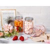 WELLIFE Pink Mason Jars 32 oz,9 Pack Wide Mouth Mason