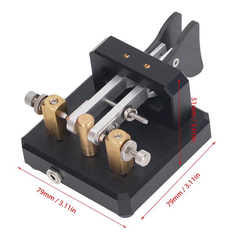 Morse Code Key Double Paddle Automatic CW Shortwave Telegram Tapper