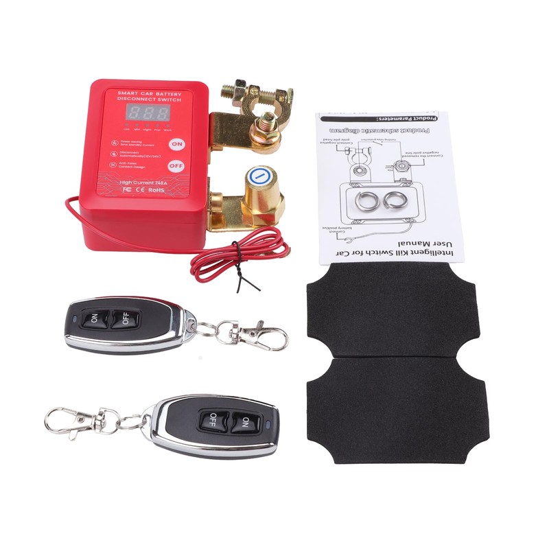 Avutrel 12V 240A Remote Battery Disconnect Switch for Cars Trucks,