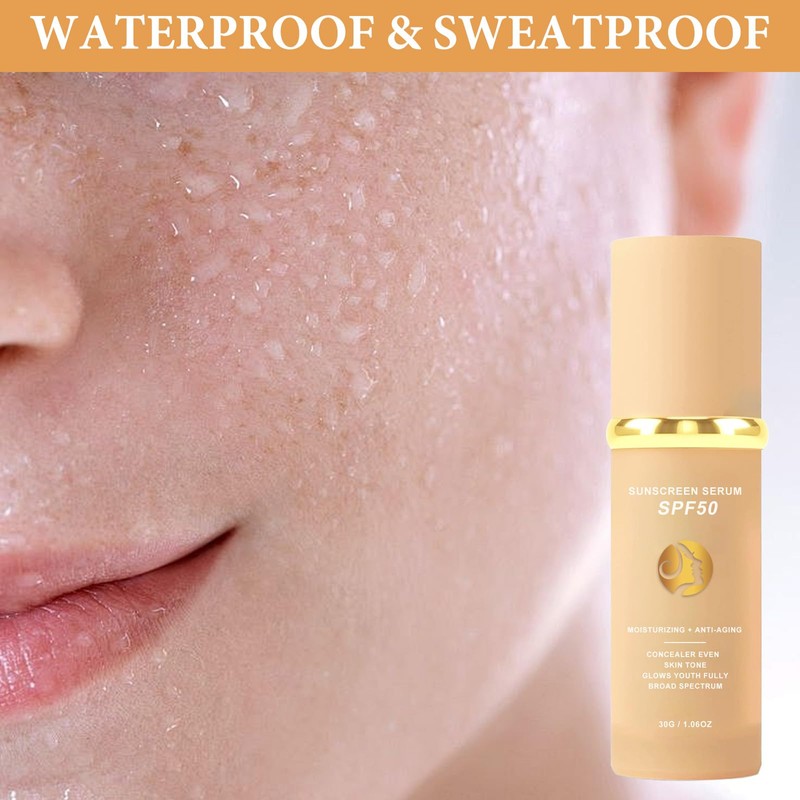 4 in 1 Moisturizing Full Coverage Liquid Foundation Sunscreen Serum