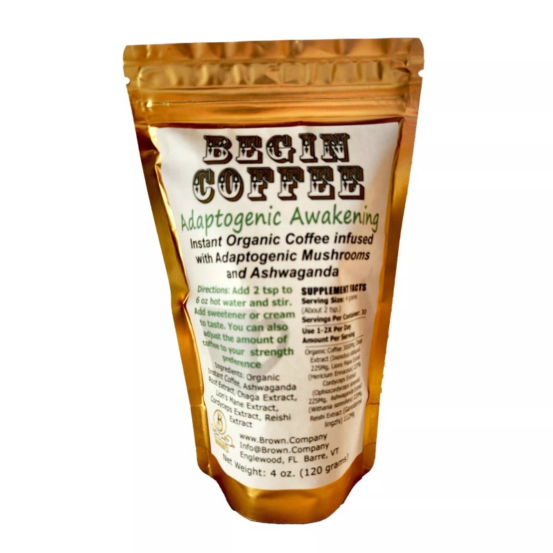 Brown&Co. Begin Adaptogenic Mushroom Coffee with Ashwaganda