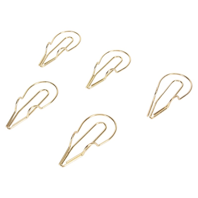 50Pcs Metal Pen Clips Multifunction Strong Clamping Force Electroplated Pen