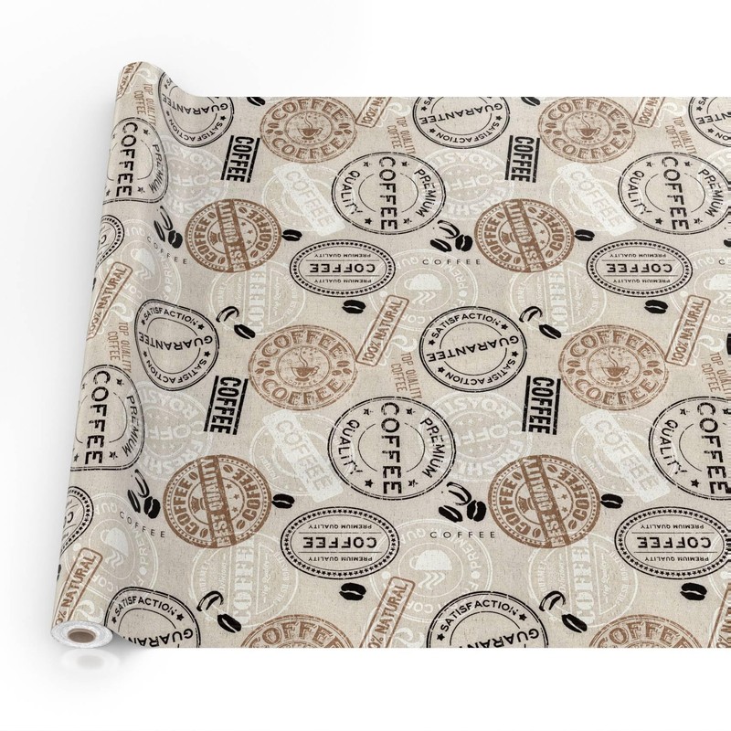 Fabric Tablecloth Washable Table Linen Tablecloth Cotton Polyester Coffee 100