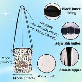 WZMPA Outlander Crossbody Bag Kainan & Freya Fans Gift Sassenach Dragonfly Travel Shoulder Bag Outlander Merch (Ye Ken CB)