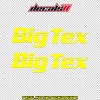 TEX Big Tex Trailer Logo Decal BigTex - Set of