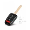2Extreme 2 Key Honda Accord LSX ,LX Sport 2013-2015 MLBHLIK6-1T