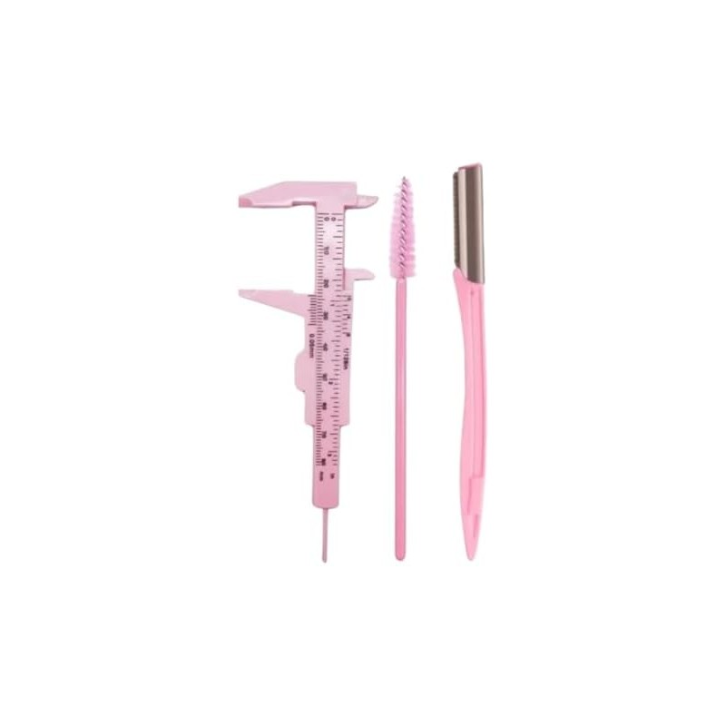 Kit Calibrador + Perfilador + Cepillo Para Diseño De Cejas