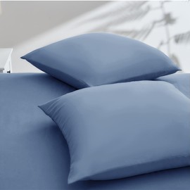 Vielit Sofa Cushion Cover, 50 x 50 cm, Blue, Soft Pillowcase, Set of 2 Microfibre Cushion Covers for 50 x 50 cm Cushion, with OEKO-TEX Certificate, Resistant, Hypoallergenic