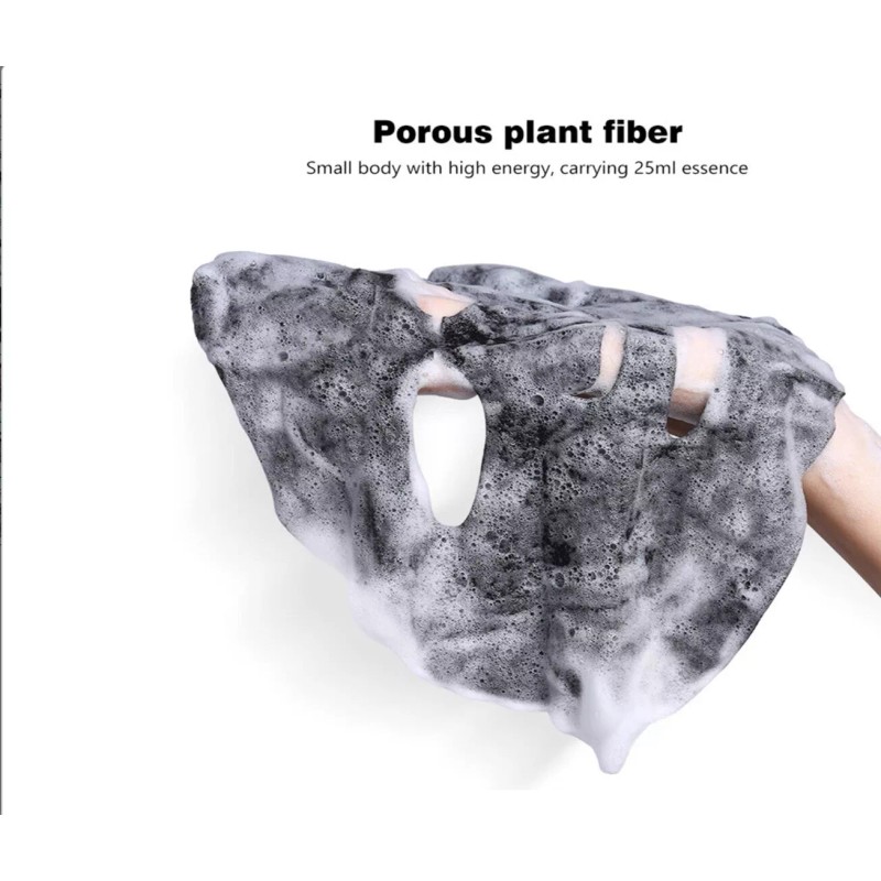 NAXMI Face Mask Sheet, Black Pearl Oxygen Bubble 1 Pack